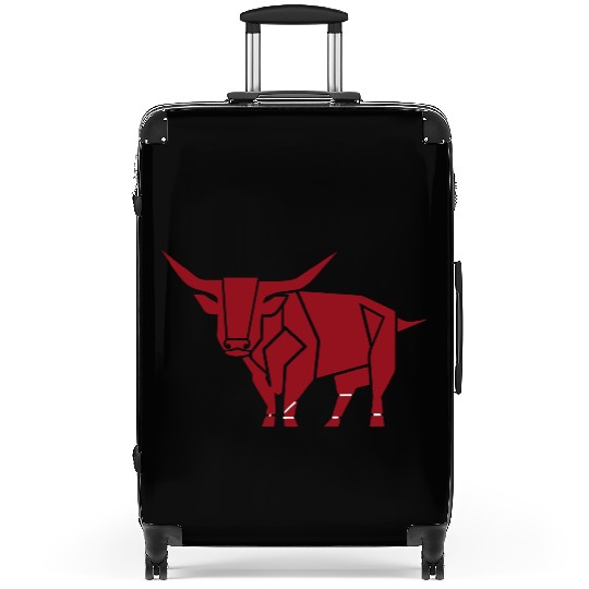 Courageous Bull Heart Suitcases