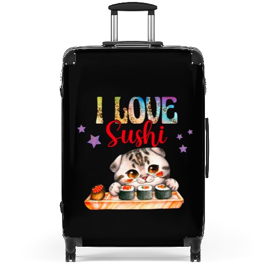 I love Sushi - Cat sushi Suitcases