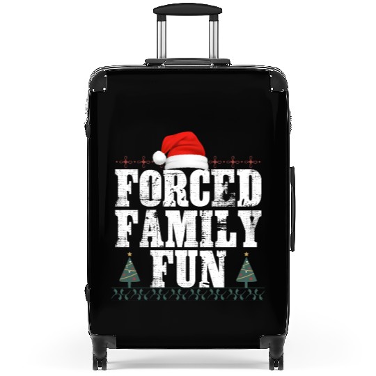 forced family fun .christmas funny Suitcases