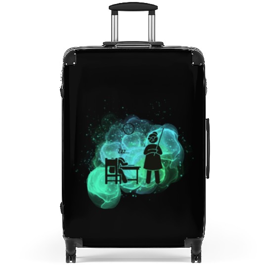 Lazy Student And Strict Teacher Suitcases