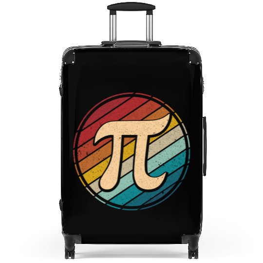 Happy Pi Day Mathematic Math Teacher Vintage Retro Suitcases