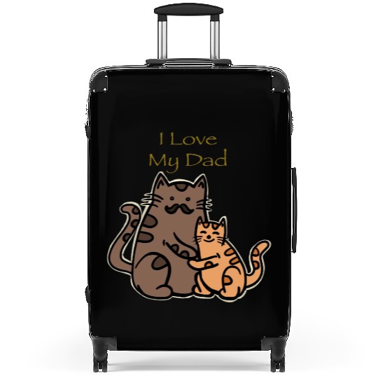 I Love My Dad Cute Meow Suitcases