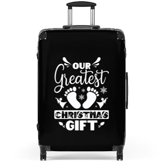 Becoming Mom & Dad, our greatest christmas gift Suitcases