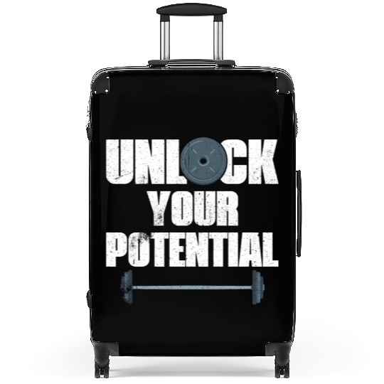 Unlock Your Potential Gym Fitness Workout Suitcases
