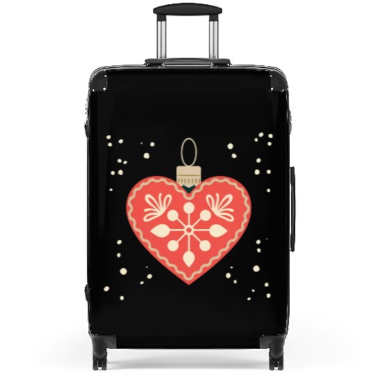 Joyful Christmas Ornament Suitcases