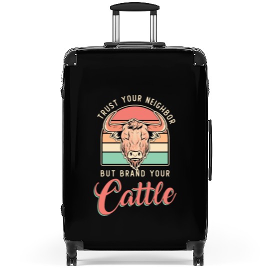 Cattle Farming Trust Your Neighbor Farm Animals Suitcases