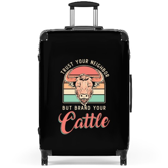 Cattle Farming Trust Your Neighbor Farm Animals Suitcases