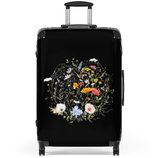 Botanical Floral Wildflower Gardener Gardening Suitcases