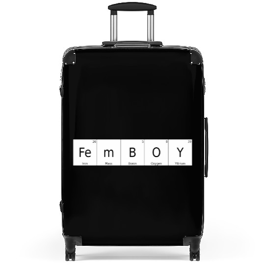 Periodic Table Chemical Element Femboy Bigender Si Suitcases