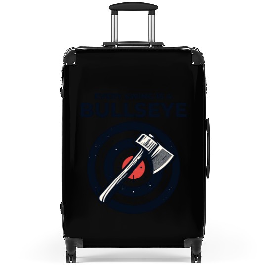 Axe Throwing Axe Thrower Lumberjack Funny Bullseye Suitcases