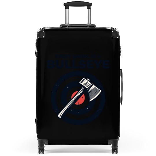 Axe Throwing Axe Thrower Lumberjack Funny Bullseye Suitcases