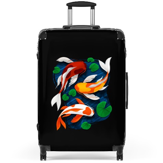 Koi Fish Lover Water Pond Animal Pet Asian Suitcases