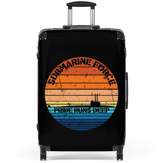 Sunset Navy Submarine Force Pride Runs Deep Suitcases