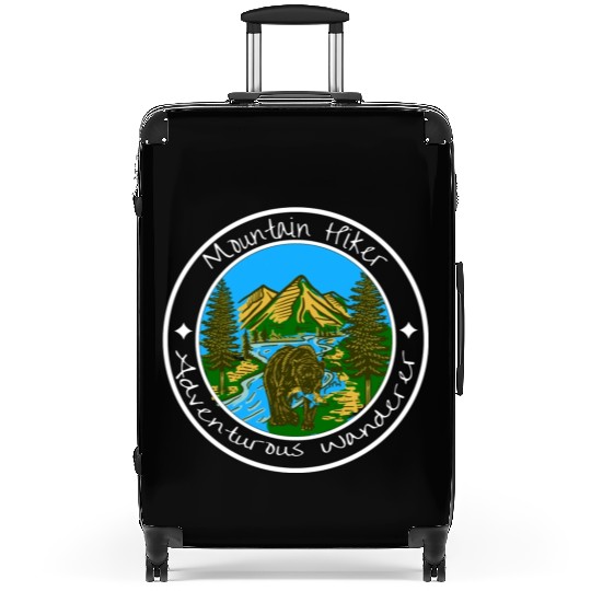 Mountain Hiker Bear Wilderness Suitcases