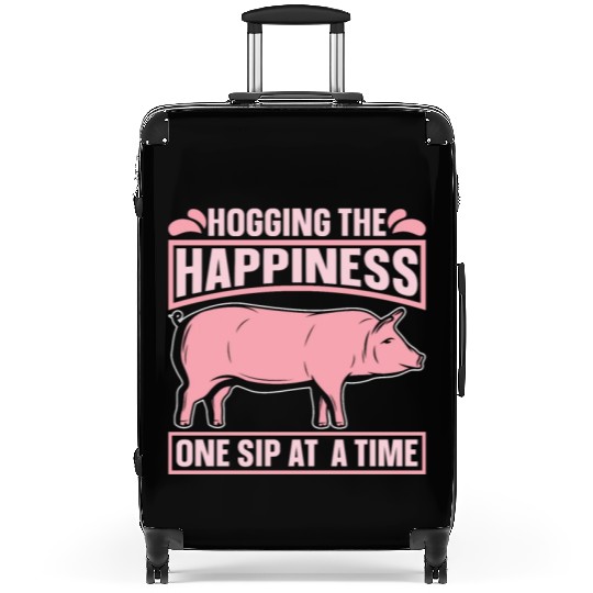 Pig Farming Hogging The Happiness One Pig Breeding Suitcases