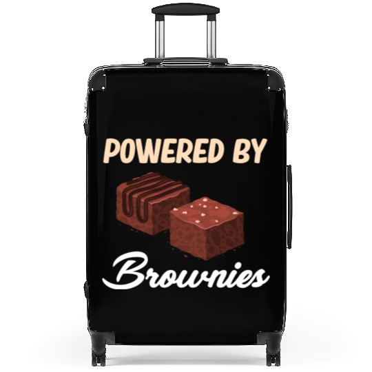 Powered By Brownies Lover Fudge Cookie Suitcases