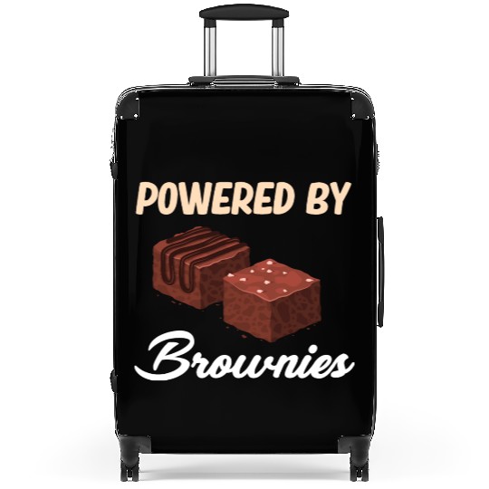 Powered By Brownies Lover Fudge Cookie Suitcases