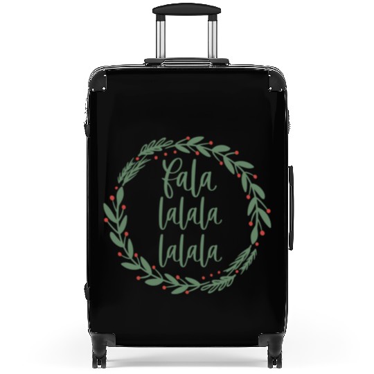 Fa La La Sage Green Christmas Wreath Fun Suitcases