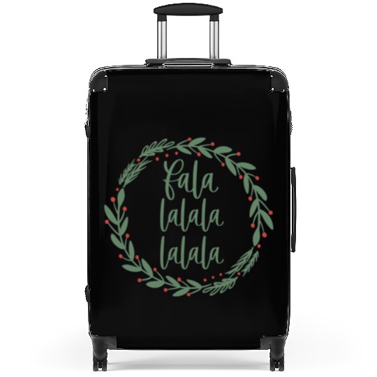 Fa La La Sage Green Christmas Wreath Fun Suitcases