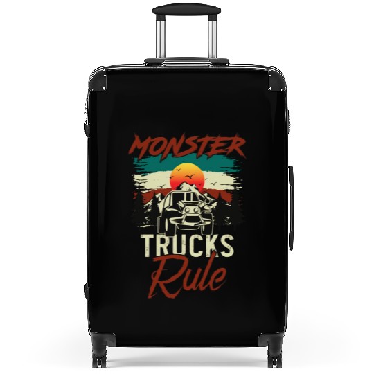 Monster Trucks And Mountain Adventures Suitcases