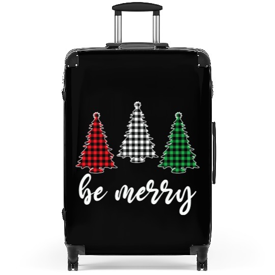 Be Marry Plaid Red Green Suitcases