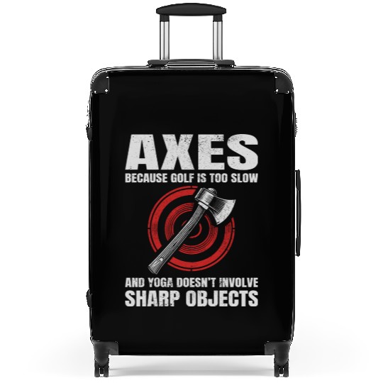 Axe Throwing Lumberjack Yoga Golf Axe Thrower Suitcases
