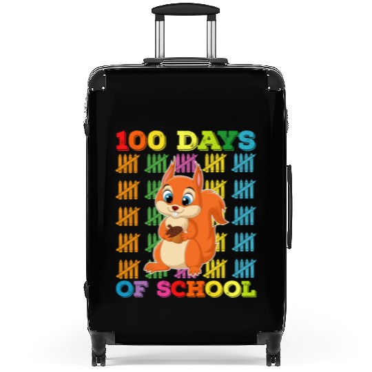 100 Days Of School Squirrel Teacher Suitcases