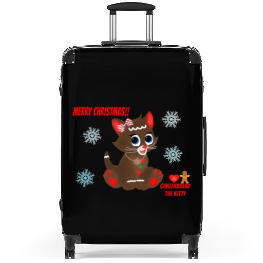 "Gingerbread" the Kitty (Snowflake Snuggliezz) Suitcases