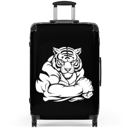 Workout Gym Tiger Suitcases
