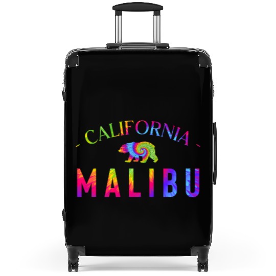 Malibu California Bicycle Club In a Tie Dye Design Suitcases