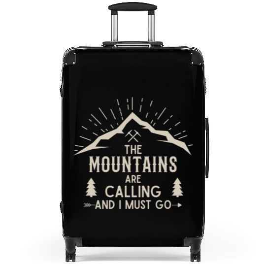 The Mountains are calling Hiking Climbing Nature Suitcases