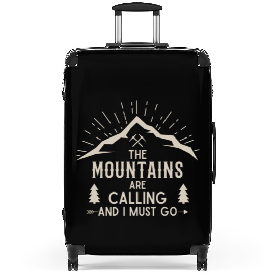 The Mountains are calling Hiking Climbing Nature Suitcases