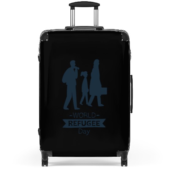 world refugee day black Suitcases