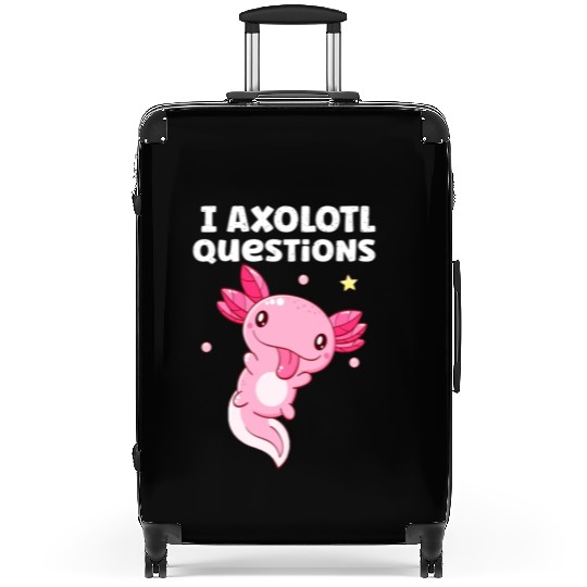 I Axolotl Questions Axolotl funny Axolotl Retro Suitcases