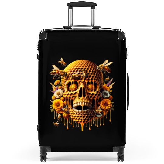 Sweet Life Skull Suitcases Honeycomb Haven Bumblebee
