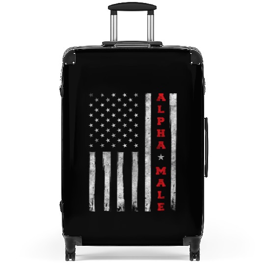 Patriotic American US Flag Suitcases