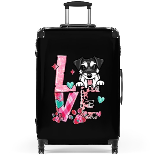 Mini Schnauzer Dog I Love My Dog Fur Baby Valenti Suitcases