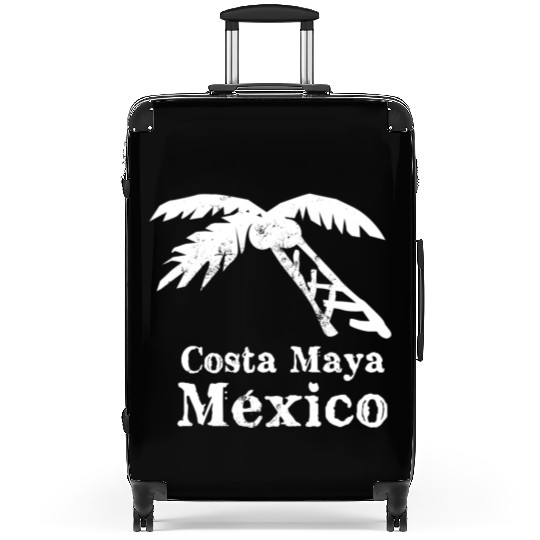 Costa Maya Mexico Palm Tree Vacation Trip Beach Me Suitcases