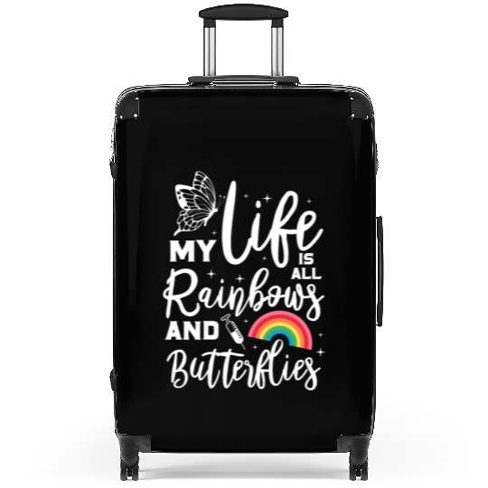 Phlebotomist My Life Is All Rainbows & Butterflies Suitcases