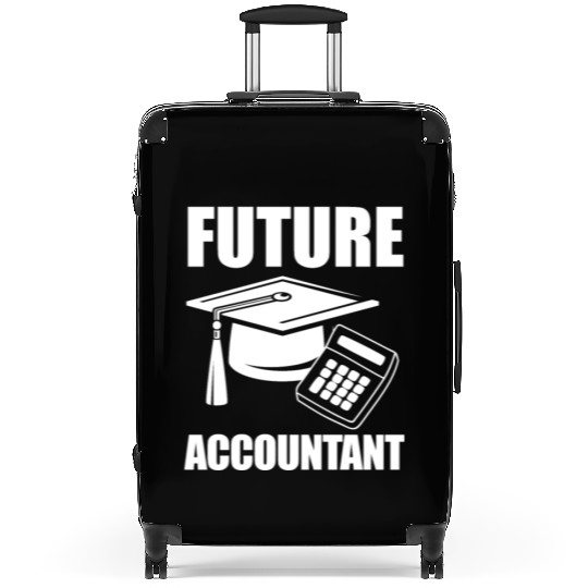 Future Accountant Funny Accountant Student Gift Suitcases