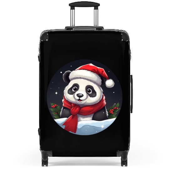 Panda Christmas Suitcases