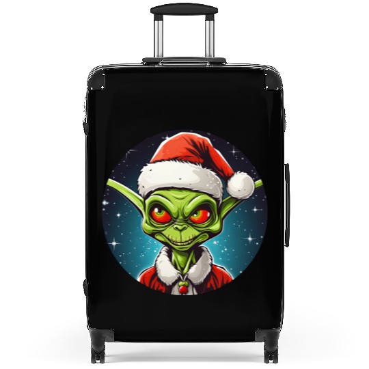 Alien Christmas Suitcases