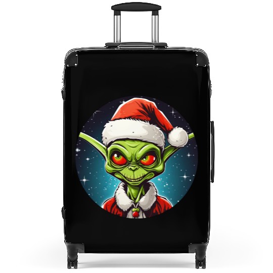 Alien Christmas Suitcases