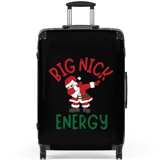 Big Nick Energy Christmas Dabbing Santa Claus Suitcases