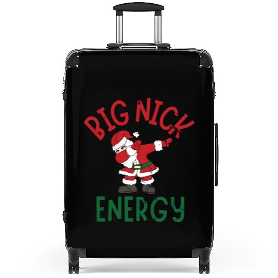 Big Nick Energy Christmas Dabbing Santa Claus Suitcases