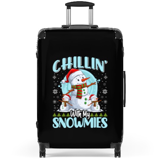 Snowman Chillin' with my Snowmies Snow Lover Suitcases
