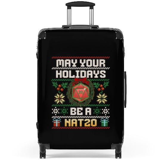 May Your Holidays Be A Nat20 Suitcases