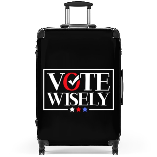 Vote Wisely Patriotic American Voter Voting Vote Suitcases