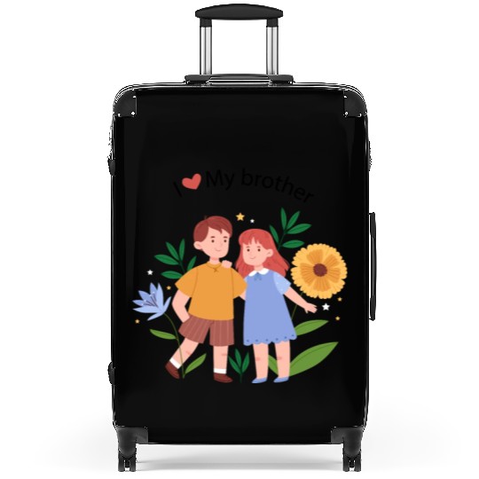 I Love My BROTHER Suitcases