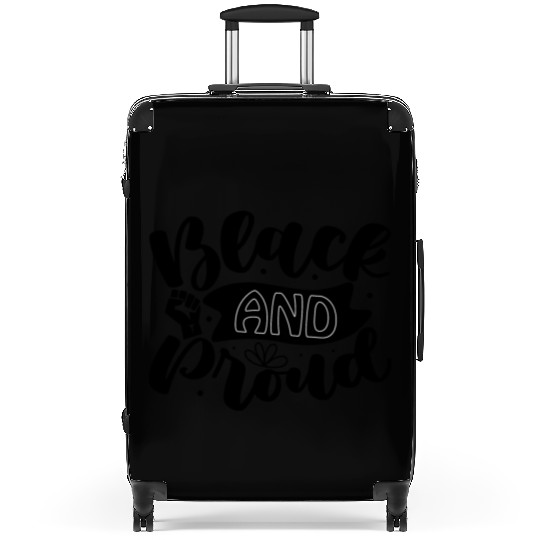 black and proud Suitcases